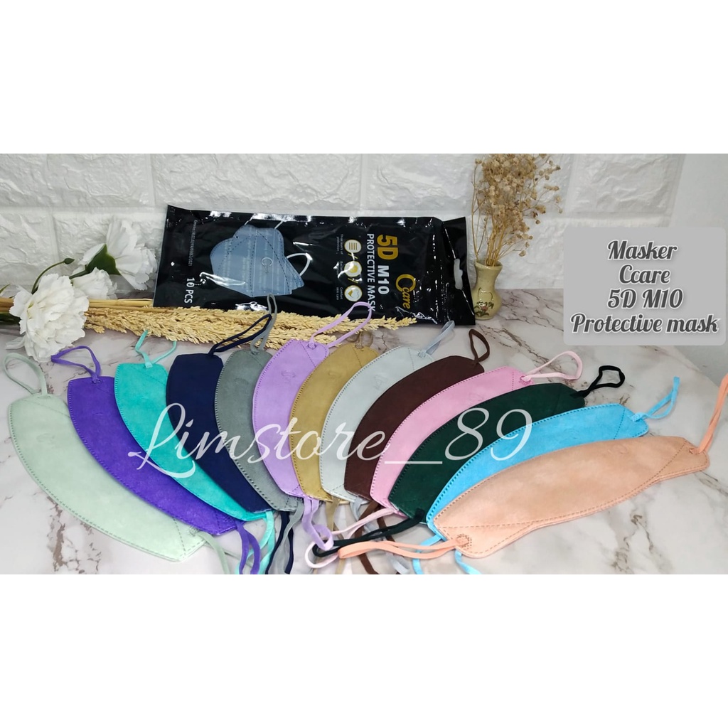 MASKER CCARE 5D M10 PROTECTIVE MASK / MASKER M10 / MASKER M10 KF94 KN95 / MASKER IZIN KEMENKES