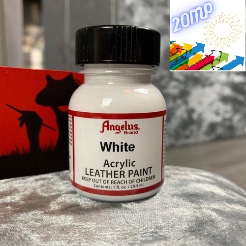 

Angelus White Leather Paint Cat Bahan Kulit Sepatu Tas Jaket Dll USA