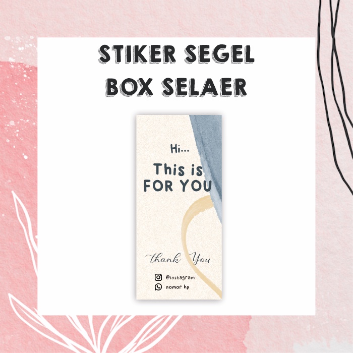 

Jual STIKER BOX SEGEL, BOX SEALER, STICKER SEGEL MAKANAN HAMPERS OLSHOP CUSTOM
