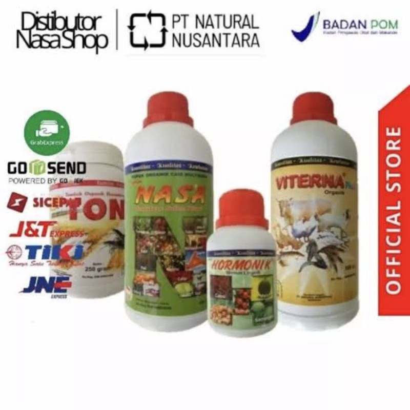 [COD] Paket Vitamin Ikan Lele/Udang Organik Nasa (Poc Nasa,Viterna,Hormonik,Ton) Nasa Official Jakar