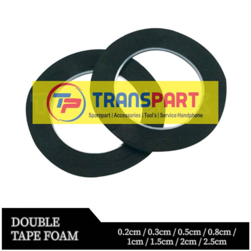 

Double Tape Foam / Solatip Busa Hitam 0.3cm Untuk Lcd Touchscreen