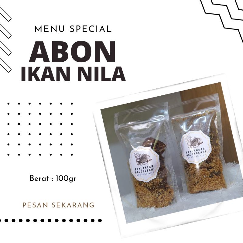 

abon ikan nila makanan ringan 100gr
