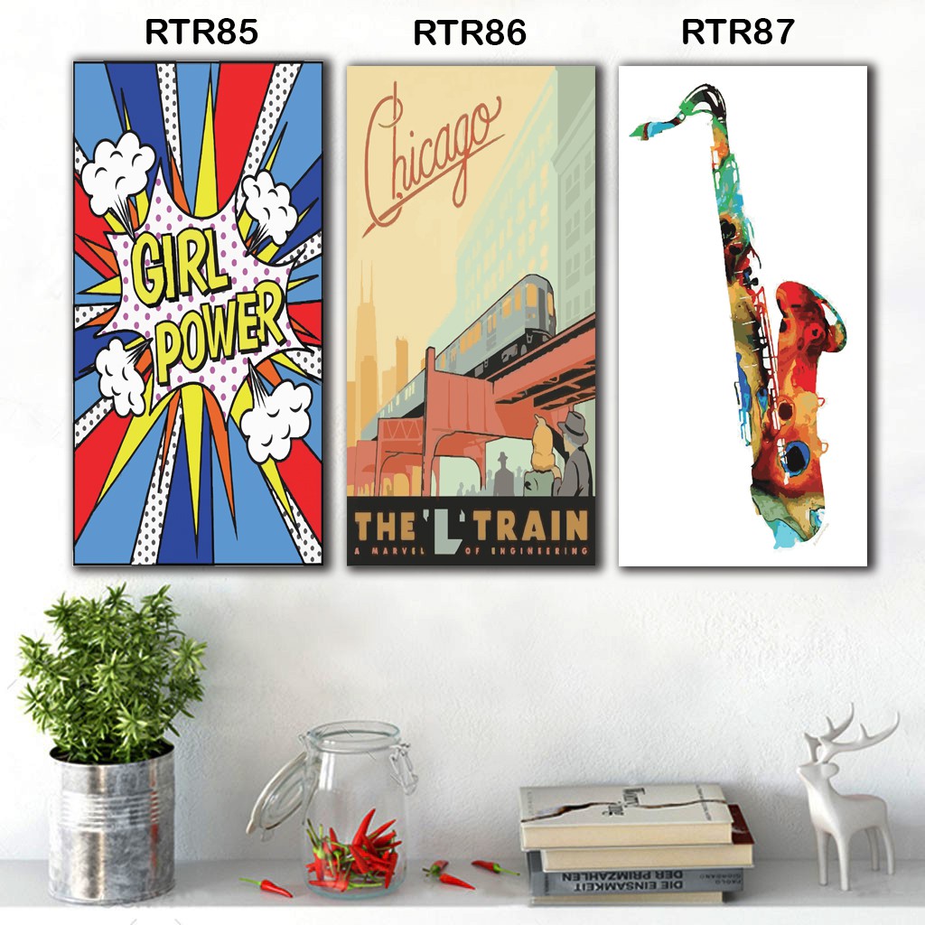 Dekosistem - Hiasan dinding kayu estetik pajangan Cafe Rumah Kamar Retro poster