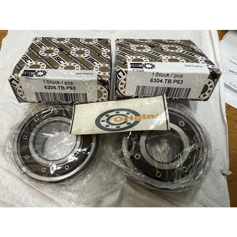BEARING KRUK AS MOTOR 6205 TBP63 6304 TBP63 MERK IBC ORIGINAL HARGA 1 SET