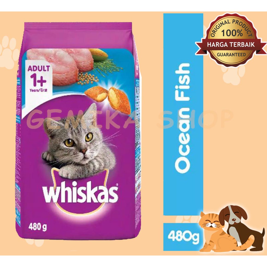 WHISKAS ADULT 480GR | MAKANAN KUCING | CAT FOOD