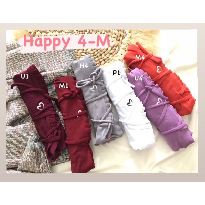 Jilbab Instan Pasmira Kerudung Happy 4 M