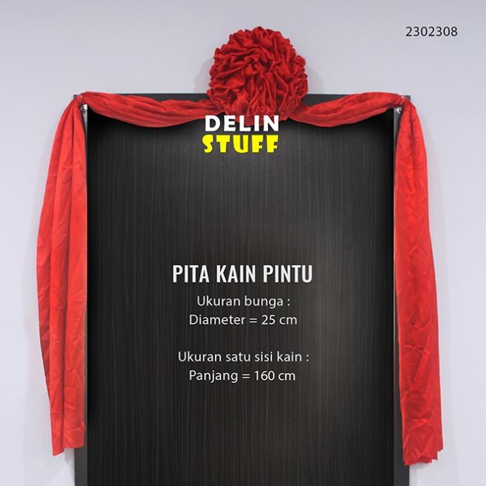Helnan_Store | Kain Pita Merah Pernikahan Chinese Wedding / Kain Pintu / Hiasan Mobil