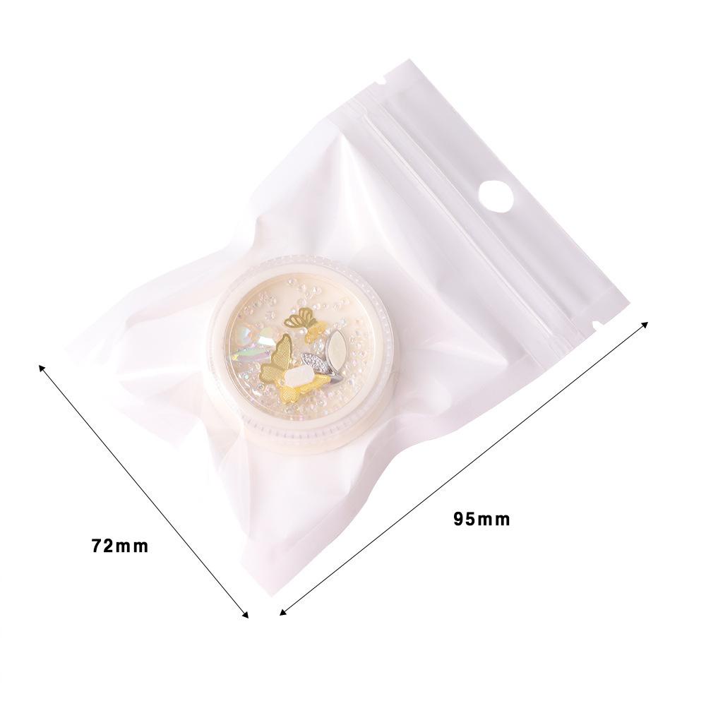 AUGUSTINA Agustina Butterfly Nail Rhinestones DIY Berlian Mengkilap Paduan Bunga Ukuran Campur Hiasan Kuku