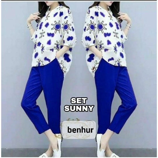 XC - Set Sunny Babyterry / Setelan Wanita Terbaru / Setelan Santai Wanita