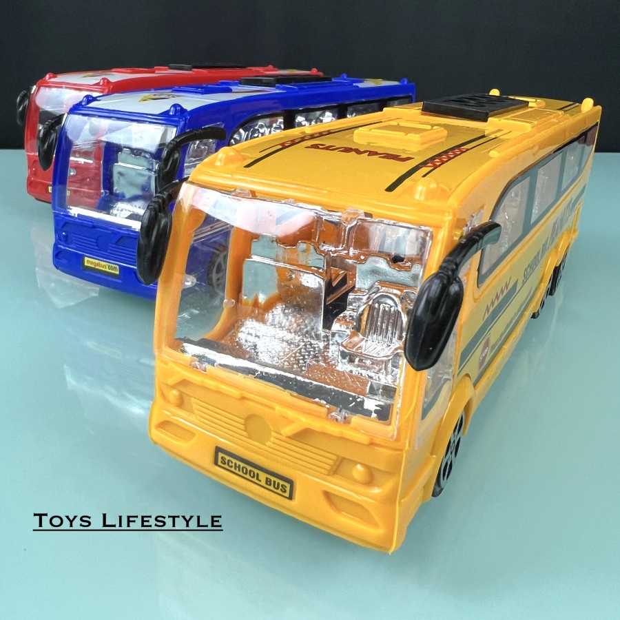 Mainan Mobil Bus Public Bus Mega Bus School Bus Diecast (MURAH)