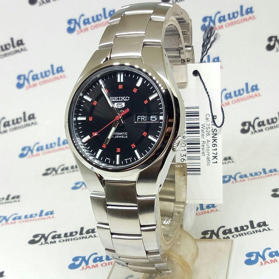 Seiko 5 SNK617K1 Automatic Black Dial - Jam Tangan Pria SNK617