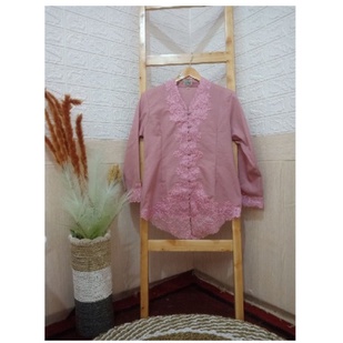 Alantasik - kebaya Senada BIG SIZE / UKURAN JUMBO / Kebaya sulam Encim Bordir /  Sekolah/ Dinas R.6 / R.7-Dusty
