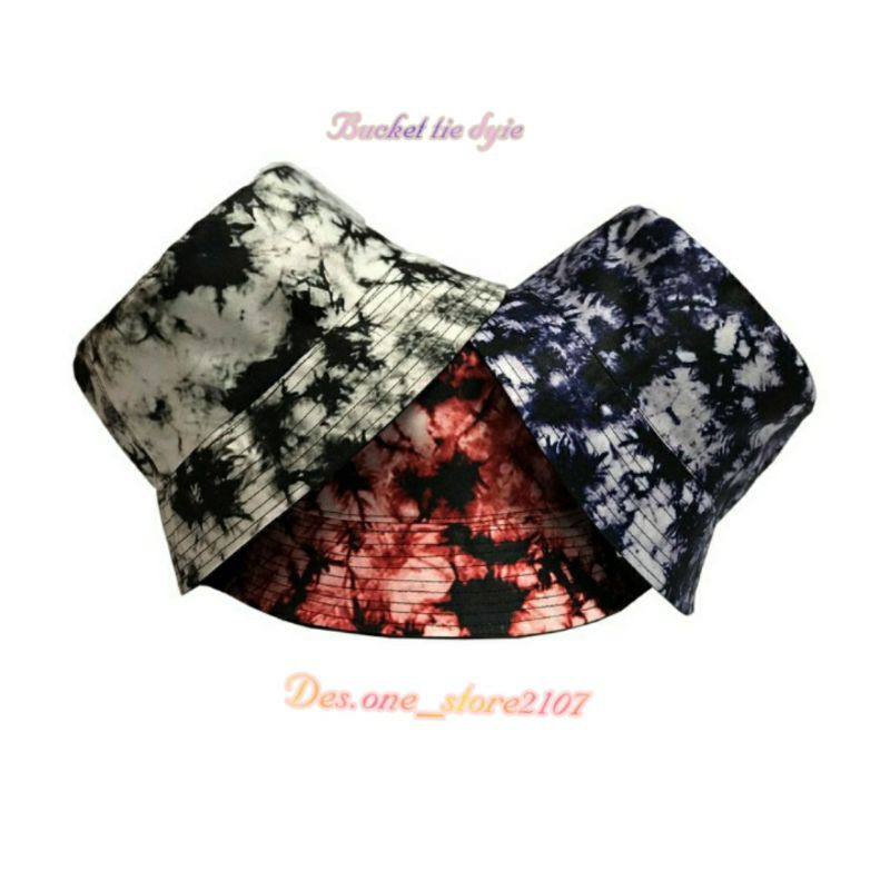 topi Bucket tie dyie murah / topi baseball tie dye