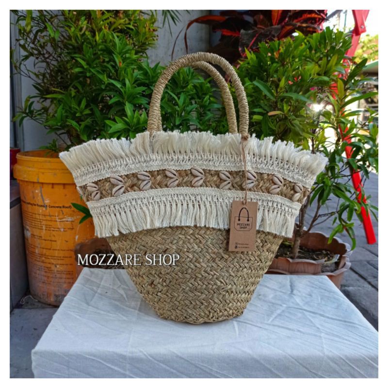 Tas anyaman rotan khas bali tas pantai