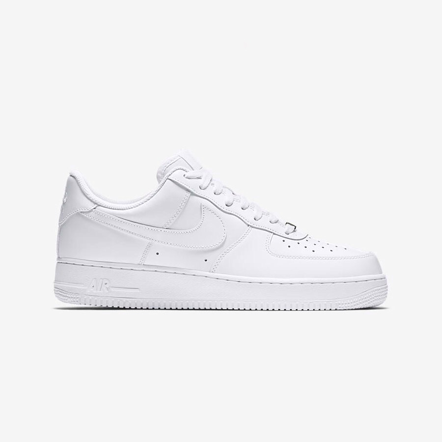 sepatu sneakers nike air force 1 triple white gs original bnib