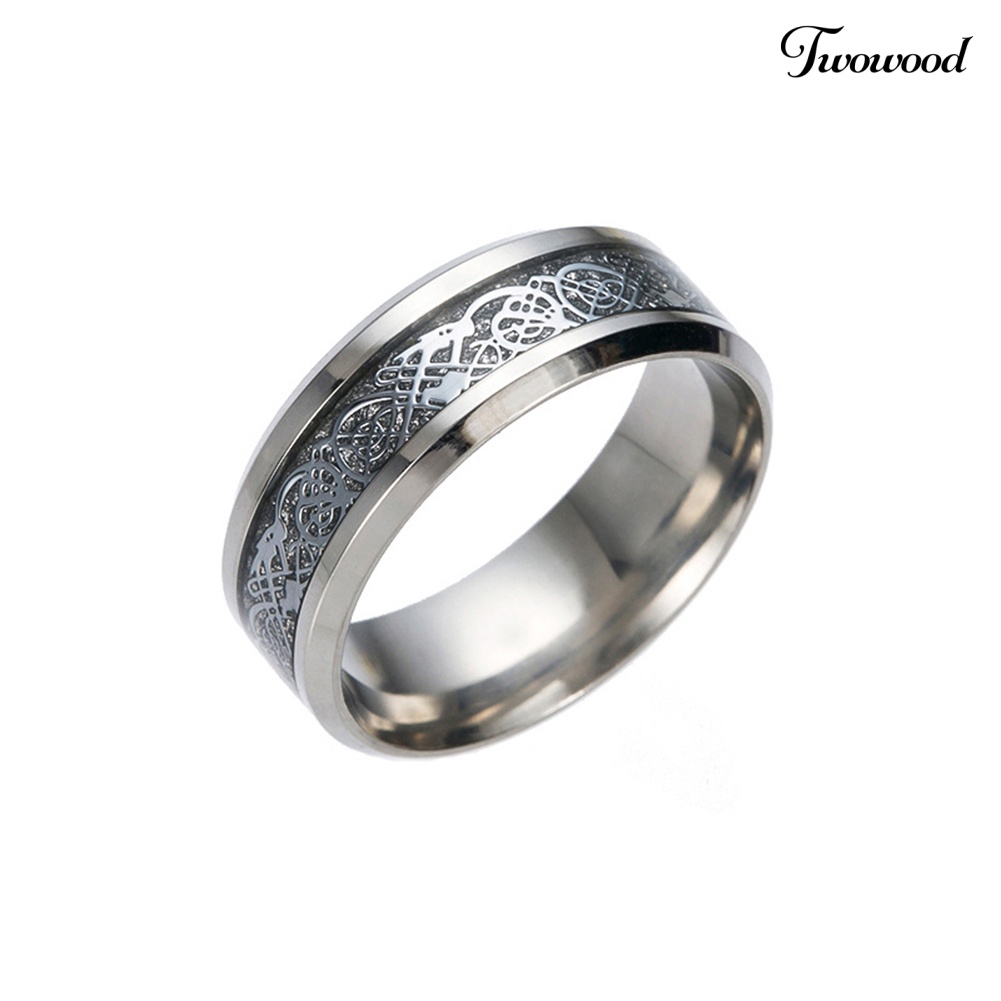 Cincin Bahan Titanium Steel Untuk Pria