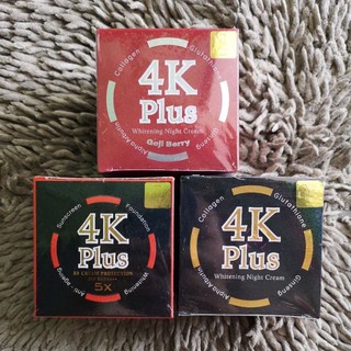 Kosmetik Thailand Luino : 4K Whitening Night Cream/4K Day/Qnic Care