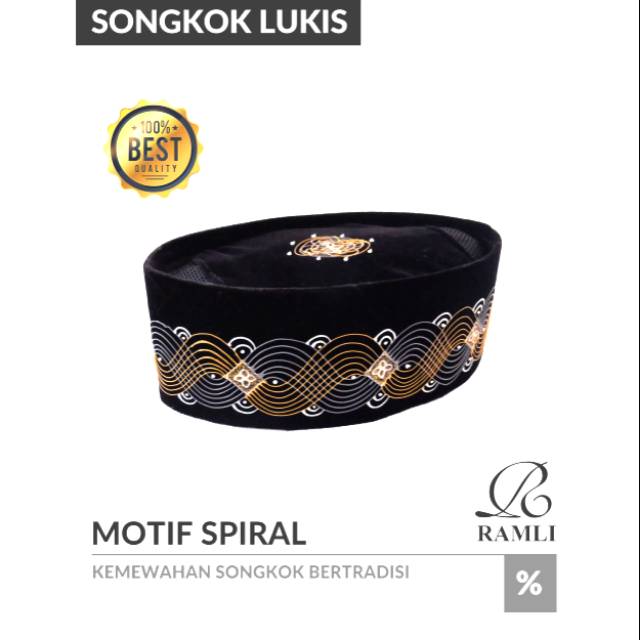 

Songkok Lukis Motif Spiral