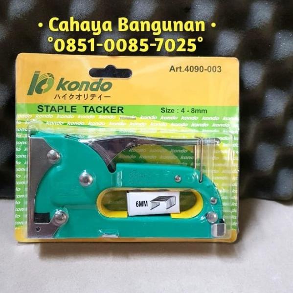

➸ STAPLES STAPLE GUN KONDO PROHEX Alat Tembak Jok Tacker Hekter Murah ✶