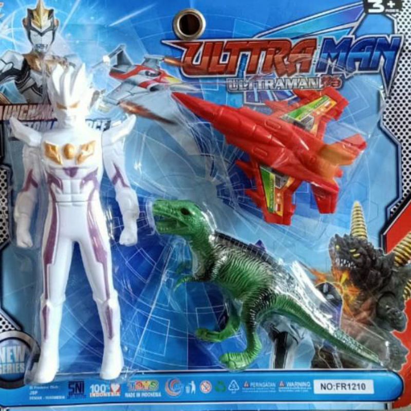 FR 1210 - Mainan Robot Ultramen Ultraman Dinosaurus dan Pesawat FR1210