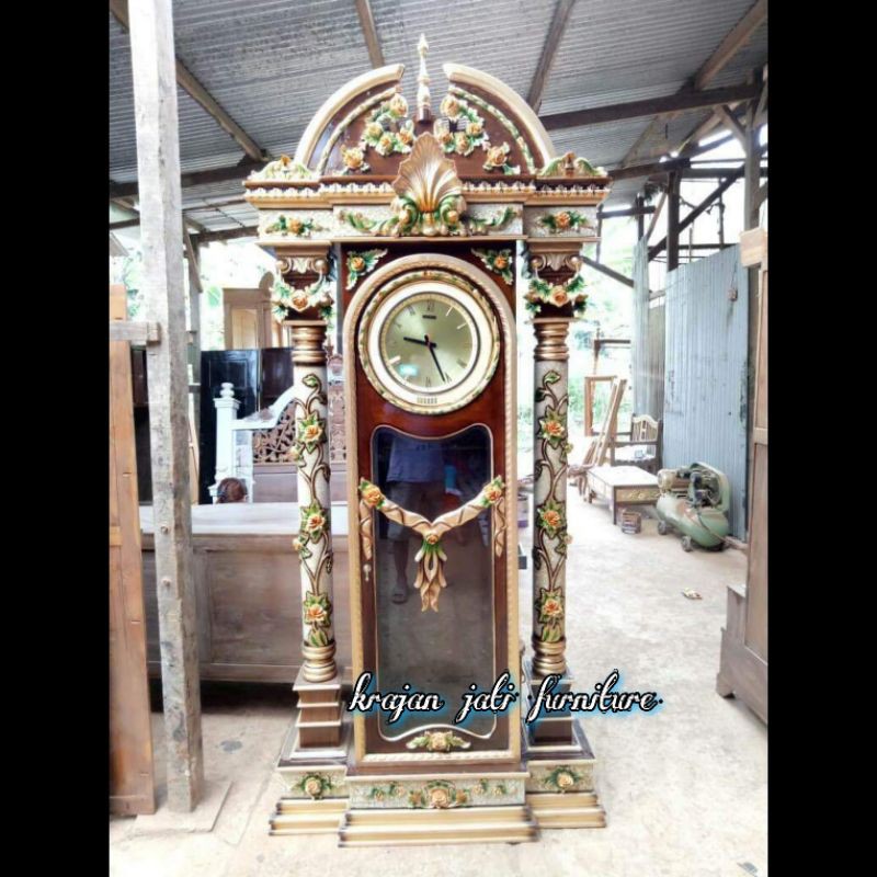 lemari jam hias/lemari jam/lemari jam Brawijaya/lemari hias