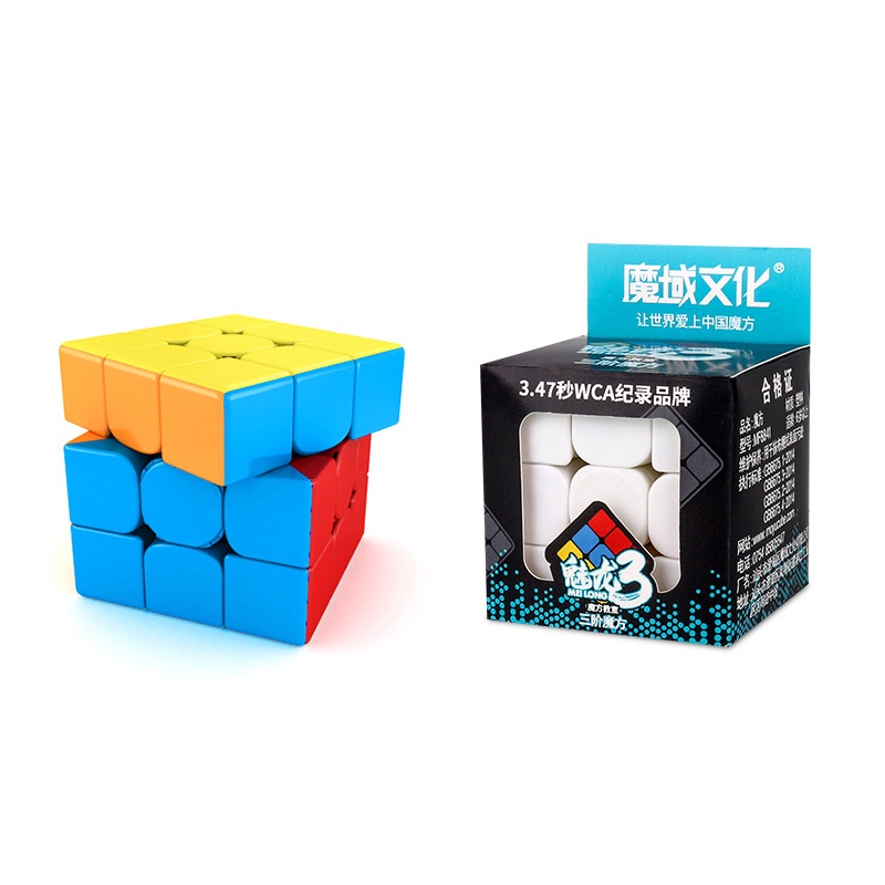 Rubik 3x3 Moyu Meilong MJFS Original Grosir Termurah Rubik Stickerless Mainan Rubik Anak