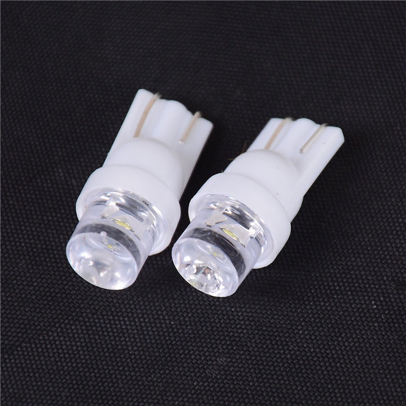 (LUCKID) 10pcs Lampu LED T10 1smd Kepala Cekung Untuk Instrumen Gelembung