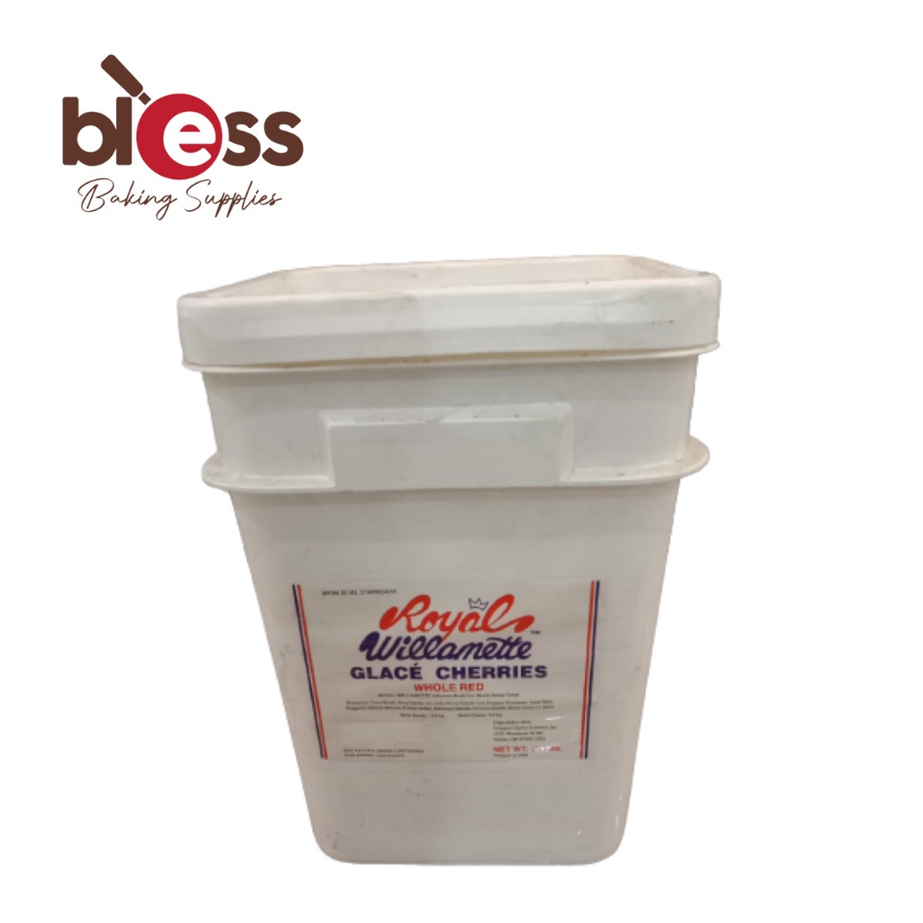 

CERY RED / ROYAL WILLAMETTE GLACE CHERRIES 1 PAIL ( 13,6 KG )