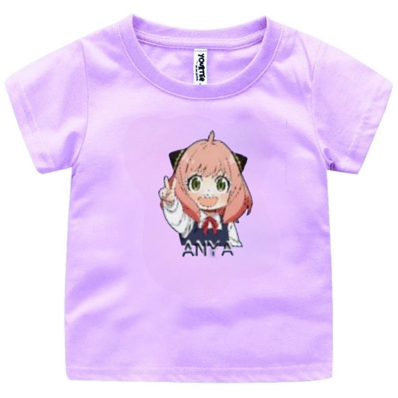 Baju Kaos Atasan Anak Cewek  ANIME SPY X FAMILY&quot;KARAKTER ANYA&quot; 1-12 Tahun S.M.L.XL.2XL.3XL