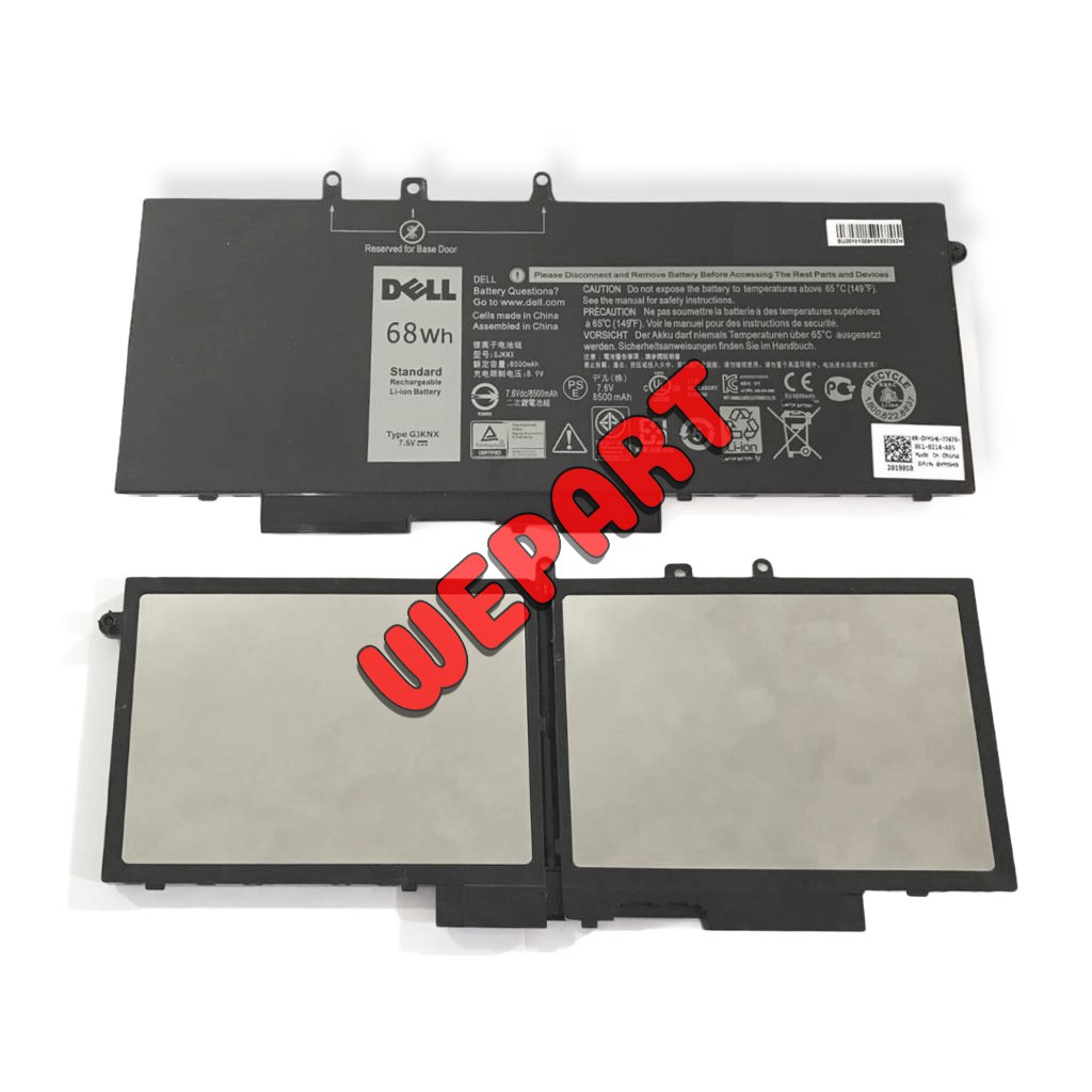 Baterai Original Dell Latitude 5580 5480 5280 5290 5490 7520 GJKNX