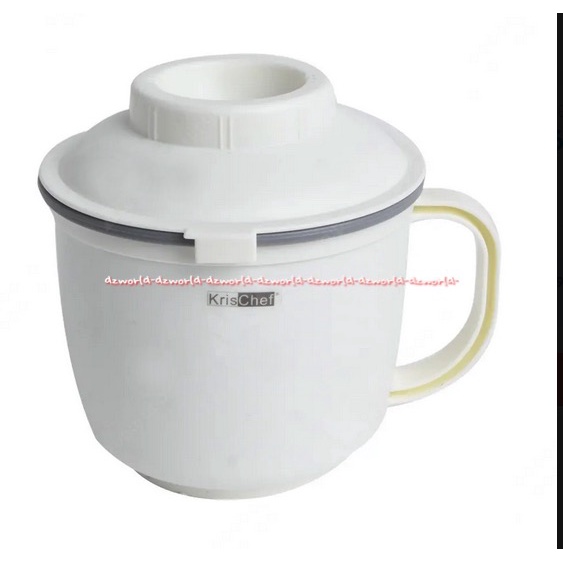 Krischef Microwave 250ml Rice Cooker Alat Penanak Membuat Nasi Pakai Microwafe Mikro Wave