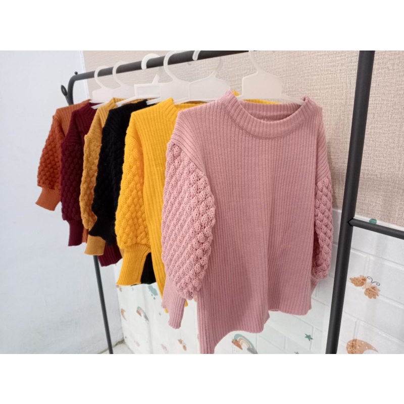 Sweater rajut anak POPCORN