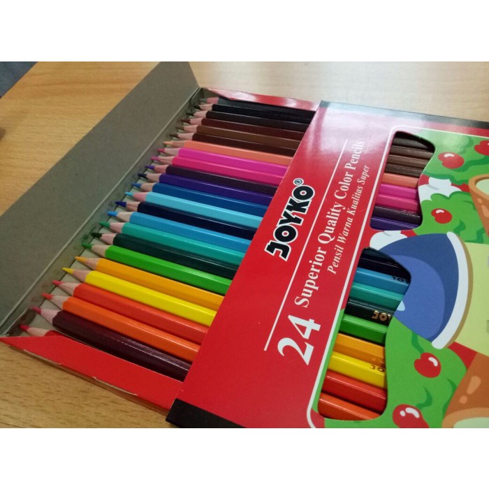 

WARNAPENSIL- GROSIR!!! PENSIL WARNA 24 JOYKO CP-24PB ( 24 COLOR ) -PENSIL WARNA