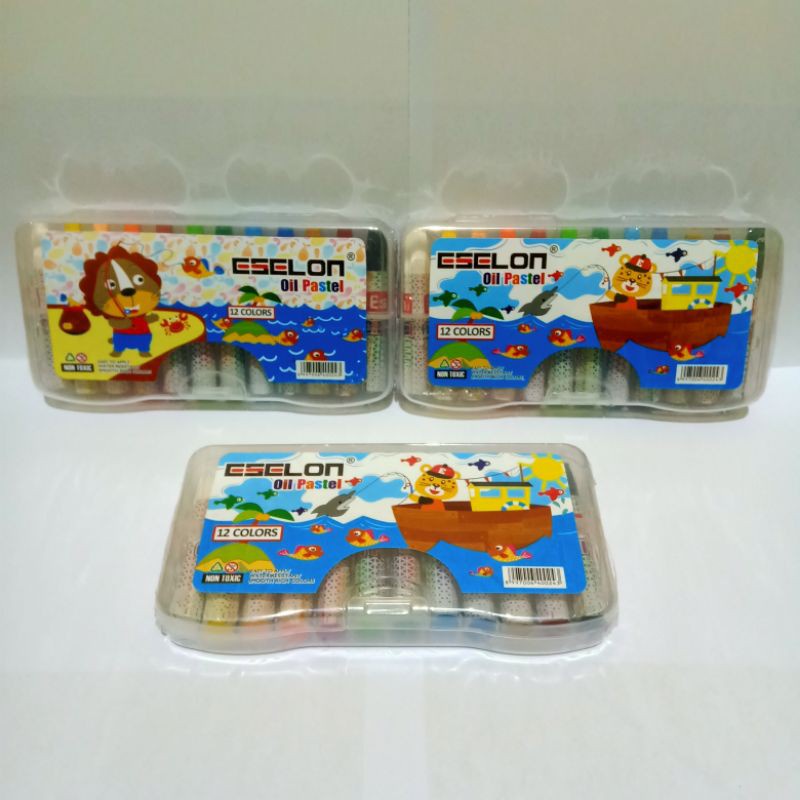 

Azka_Niam SATU SET ( 12 WARNA ) Oil Pastel Eselon Crayon Eselon 12 Warna