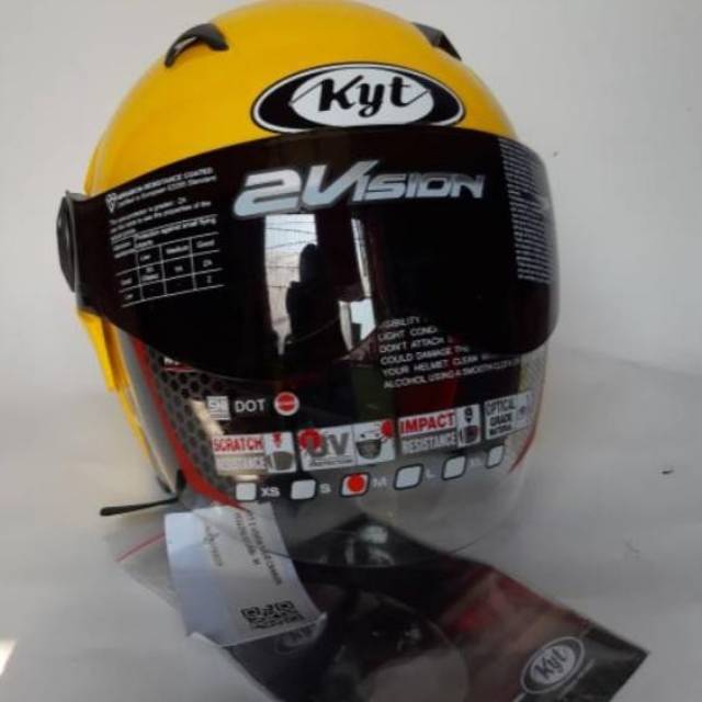 HELM KYT 2VISION KUNING GOLKAR SOLID