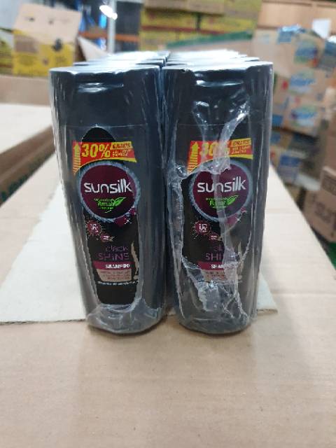 SHAMPO SUNSLIK BLACK SHINE HITAM 70ML BOTOL