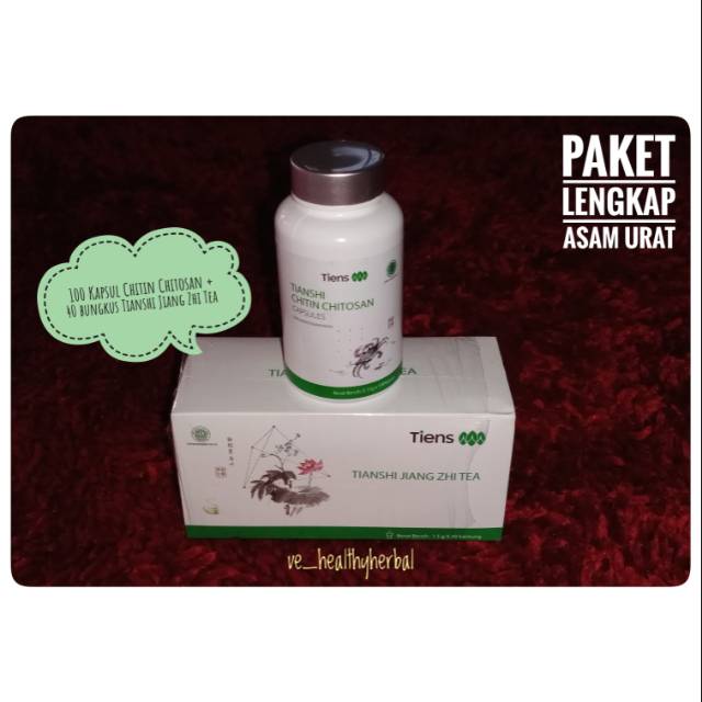 Paket Herbal Asam Urat TIENS (Teh + Chitosan)