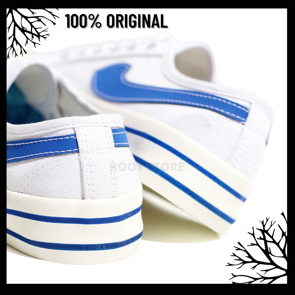 100% Original Sepatu Lokal Casual White Blue Low | Not Compass Retrograde Lo