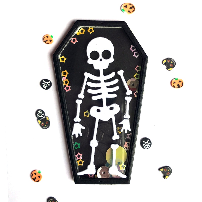 Cutting Dies Handmade Bahan Metal Desain Tengkorak Halloween Untuk Scrapbook