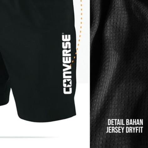 ❇ CELANA PENDEK BIG SIZE PRIA SPORT CONVERSE - Celana Santai Olahraga ➨