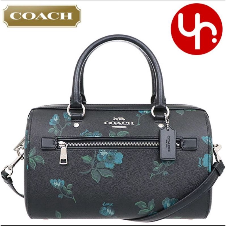PRELOVED Coach rowan floral print blue black multi