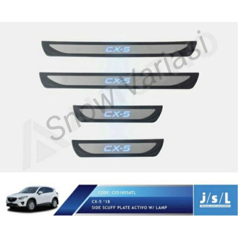 Sillplate Samping Mazda CX5 2018 Side Scuff Plate Activo Lampu Jsl