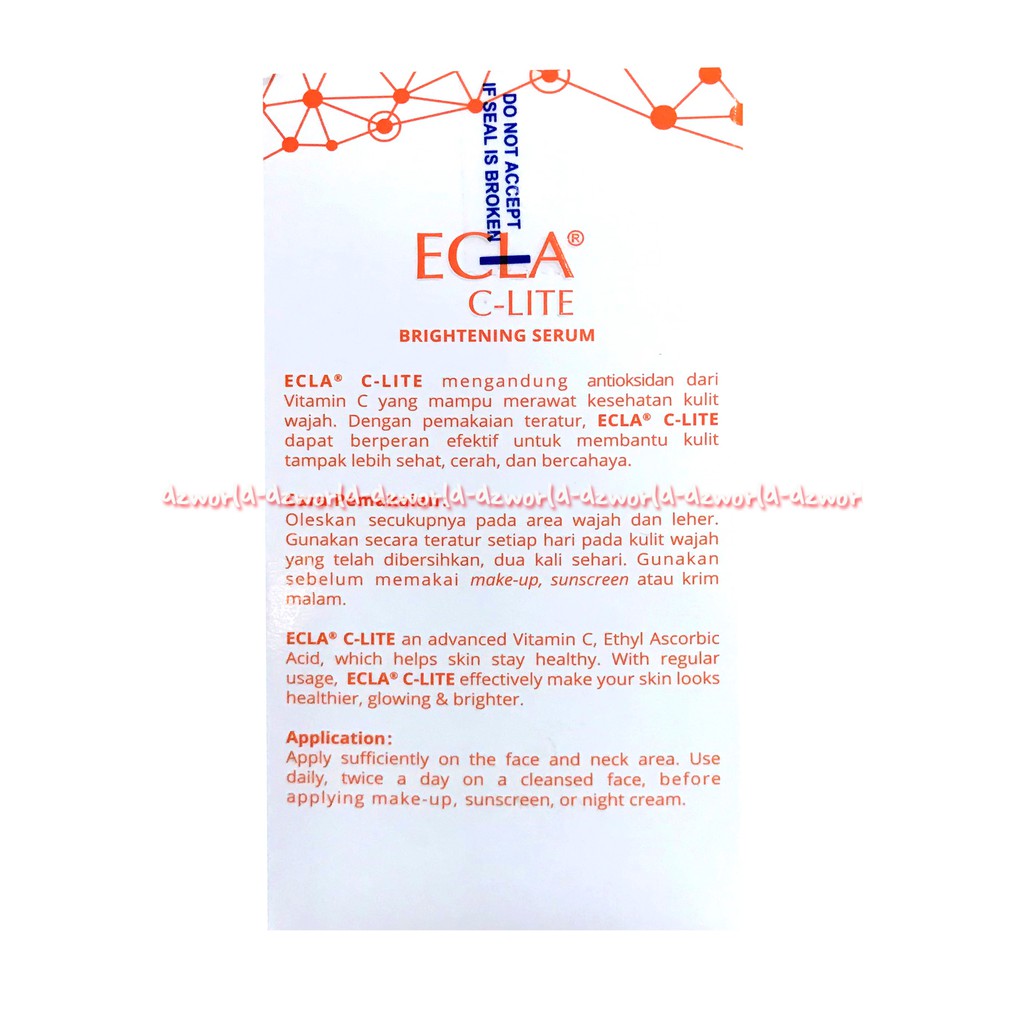 Ecla C-Lite Brightening Serum Wajah Serum Pemutih Wajah 10ml Ecla C Lite