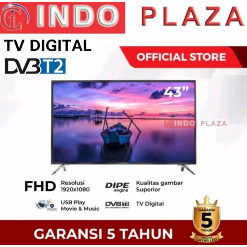 TV POLYTRON 43 DIGITAL PLD-43V7153 / V8953 / S883 (KHUSUS MEDAN)