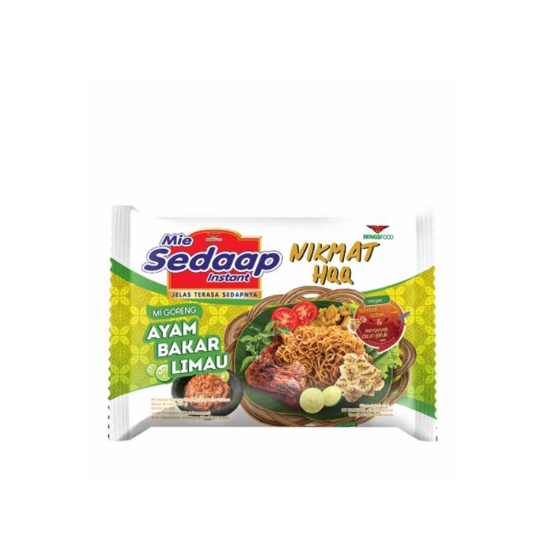 

Sedaap Mie Mie Instant Goreng Ayam Bakar Limau 80Gr - 2PCS