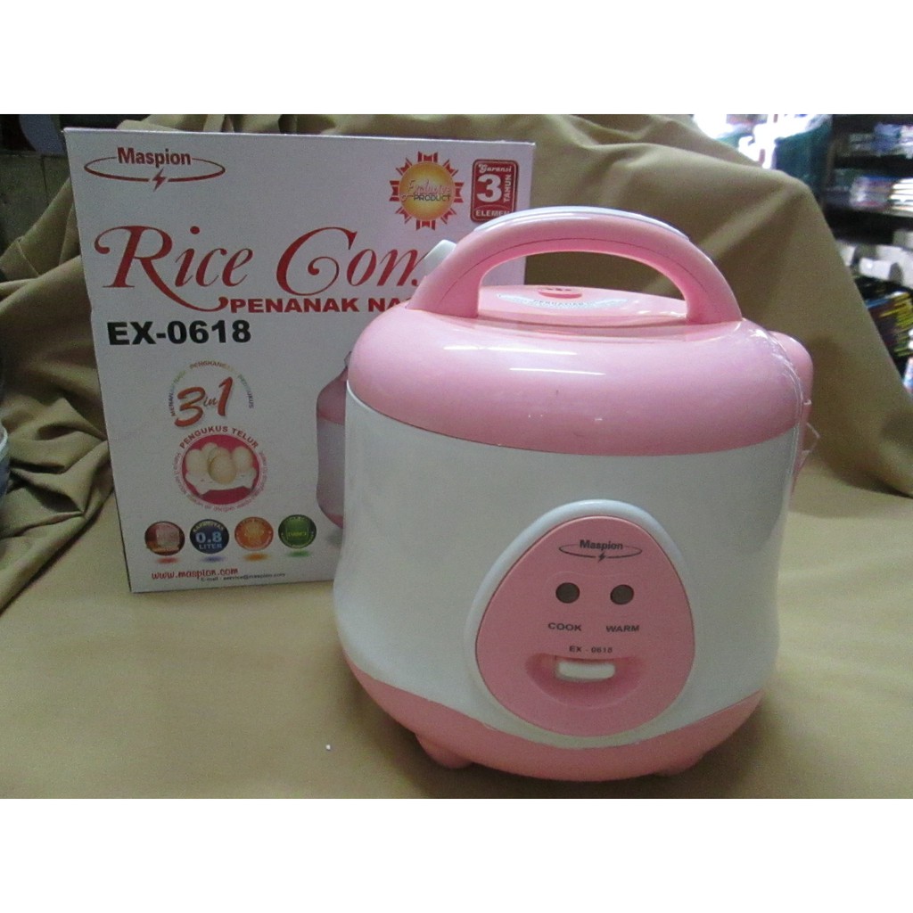 Maspion Rice Cooker Com EX-0618 ( 0,8 ) Liter Penanak Nasi