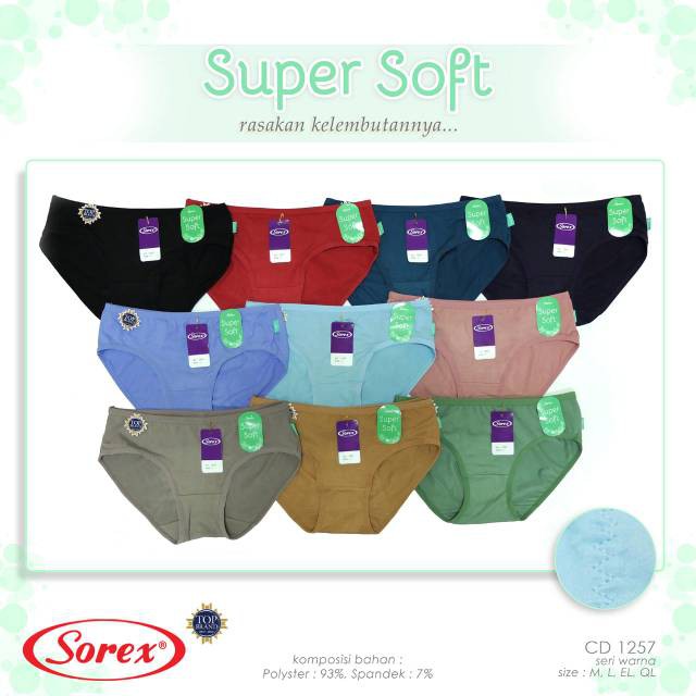 Sorex Celana Dalam Wanita Super Soft Murah CD 1257