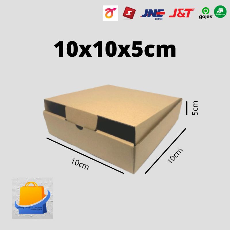 

kardus murah/karton /box packing ukuran 10x10x5 cm model kardus pizza / dus die cut 10x10x5 cm pizza / box baju murah / makanan karton box - dus souvenir / kotak makan