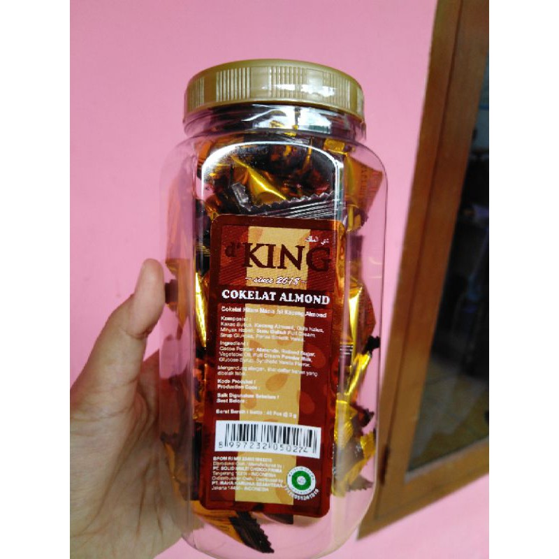 

cokelat almond king coklat toples
