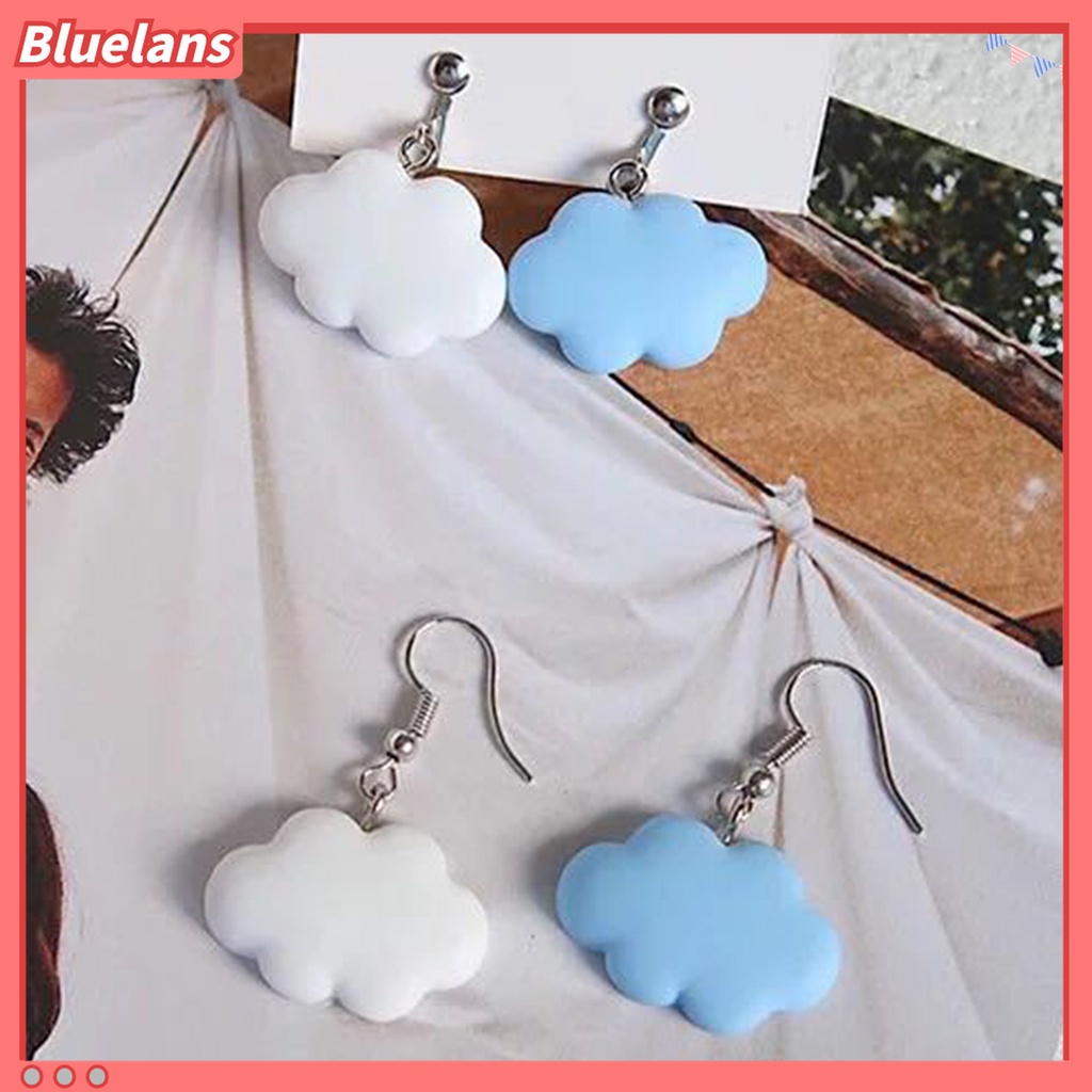 Anting Kait Gantung Bentuk Awan Lucu Untuk Wanita